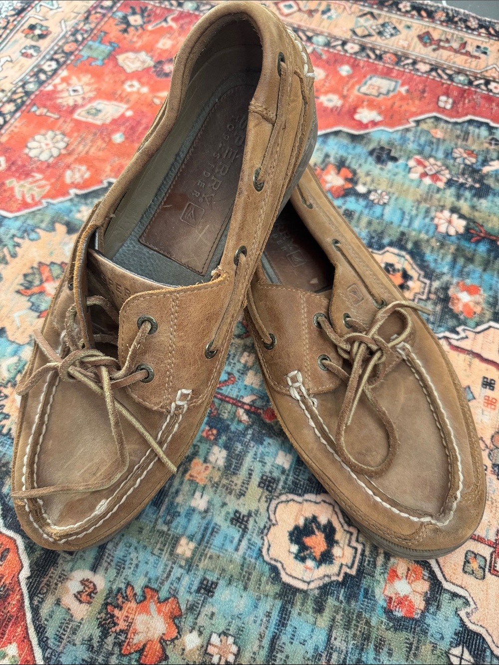 Sperry Men's Brown Leather Boat Shoes